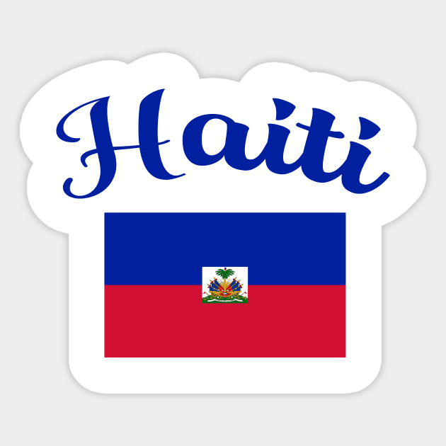 HAITI Flag Sticker by Scarebaby